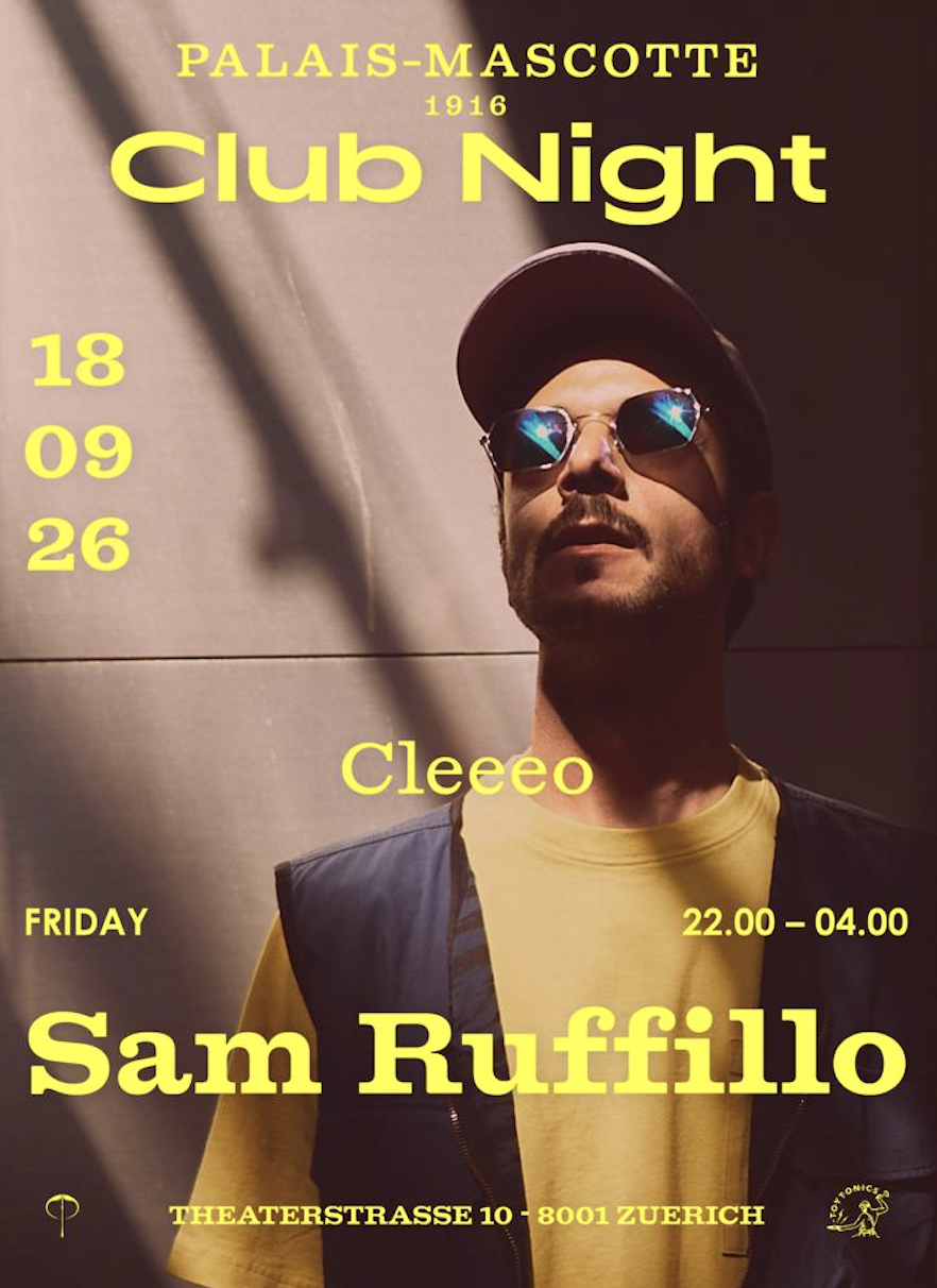 TOY TONICS JAM - SAM RUFFILLO — Flyer, Palais Mascotte Zürich